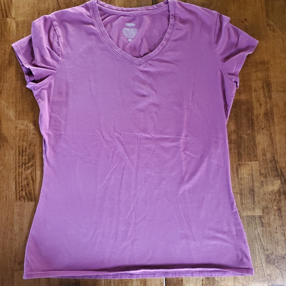 Hillard & Hanson Short Sleeve Tee Vibrant Purple Size Medium M